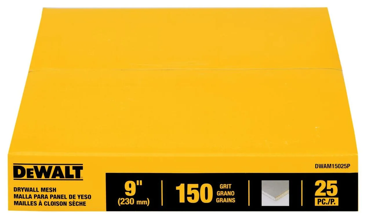DeWalt 9" Mesh Drywall Sandpaper Discs