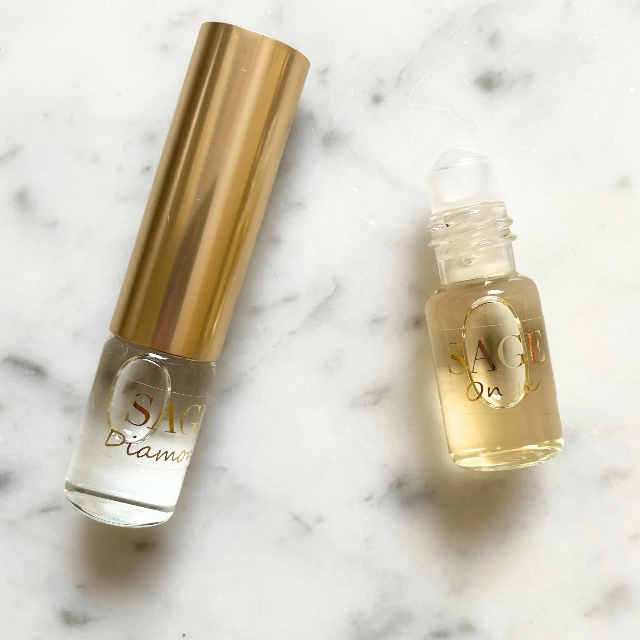 Diamond & Onyx Organic 1/4 oz Eau de Toilette Dual Roll-On by Sage