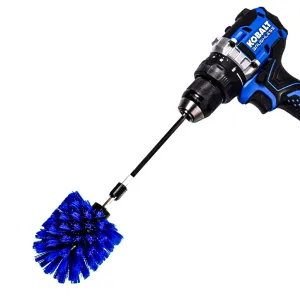 Diamond Shine 3.5" Corner Drill Brush & 6" Extension - Medium Bristle