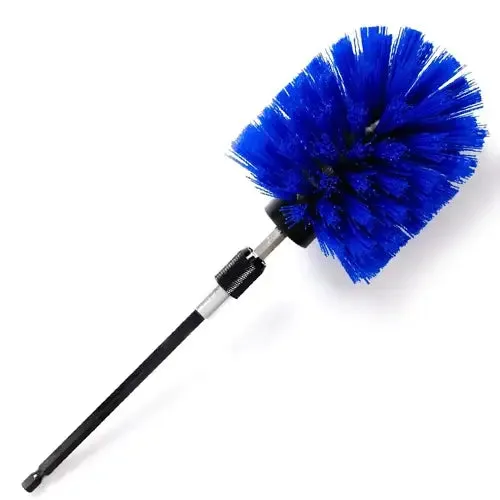 Diamond Shine 3.5" Corner Drill Brush & 6" Extension - Medium Bristle