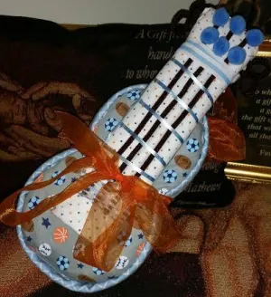 Diaper Cake Theme - Music Guitar