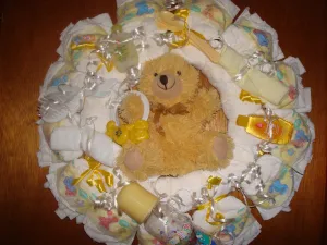Diaper Cake Wreath - Neutral