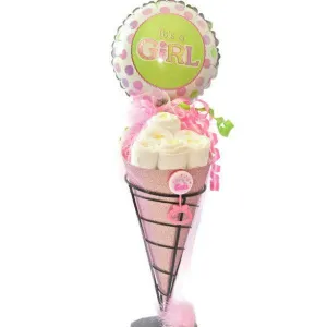 Diaper Sundae Cone - Girl
