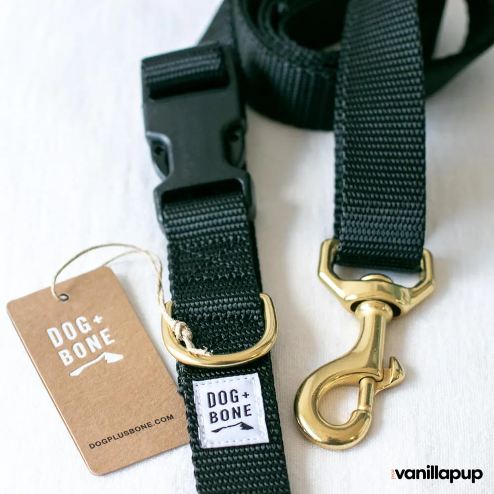 Dog   Bone Multi-way Adjustable Leash | Black
