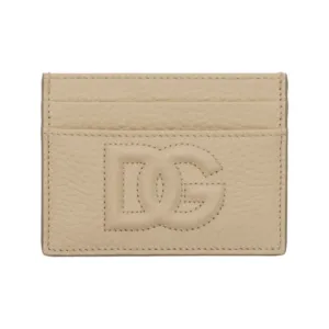 DOLCE & GABBANA DG LOGO CARD HOLDER LIGHT BEIGE