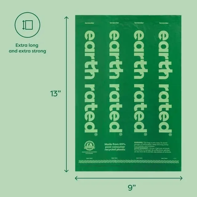 Earth Rated Poop Bags 120 Bag Refill