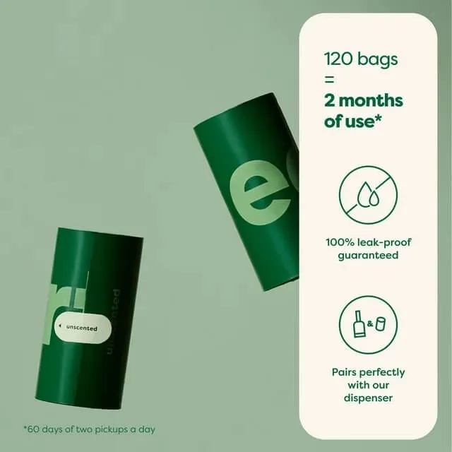 Earth Rated Poop Bags 120 Bag Refill