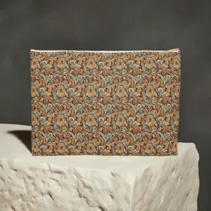 Earth Tone Paisley Cosmetic Travel Bag