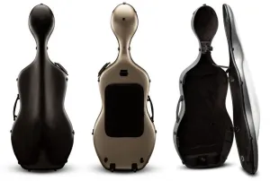 EASTMAN Lightweight Polycarbonate Cello Case with Wheels, 4/4