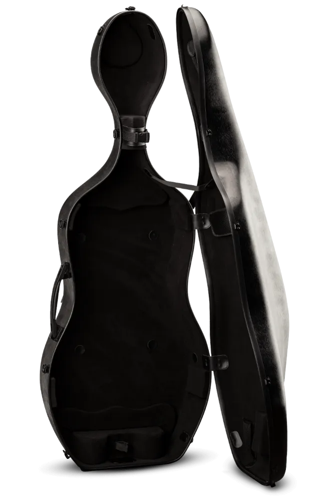 EASTMAN Lightweight Polycarbonate Cello Case with Wheels, 4/4