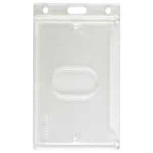 Economy Frosted Vertical Side-Load Badge Holder, 2.13" x 3.38" (50/Pack)