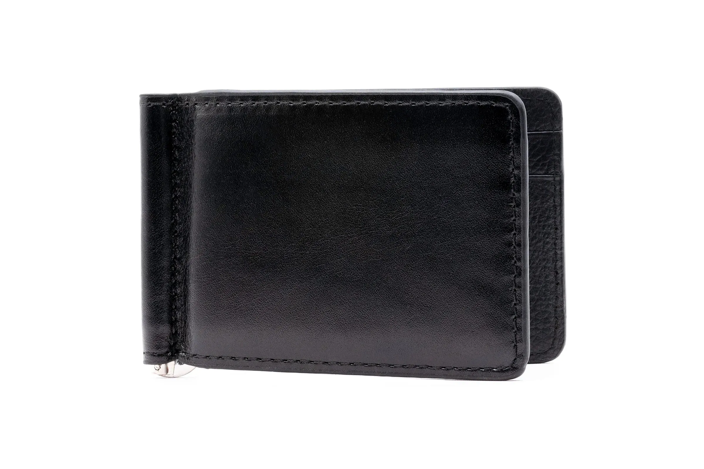 Edward Glazed Credit Card Money Clip (Black)