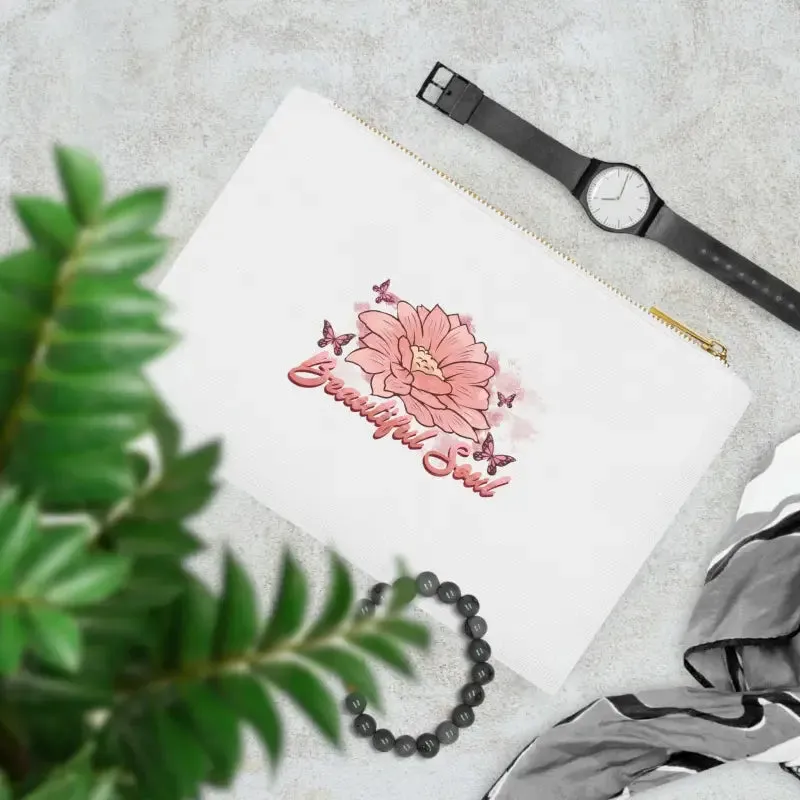 Elevate Style with Beautiful Soul Floral Cosmetic Bag
