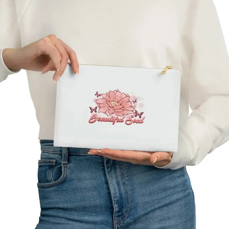 Elevate Style with Beautiful Soul Floral Cosmetic Bag