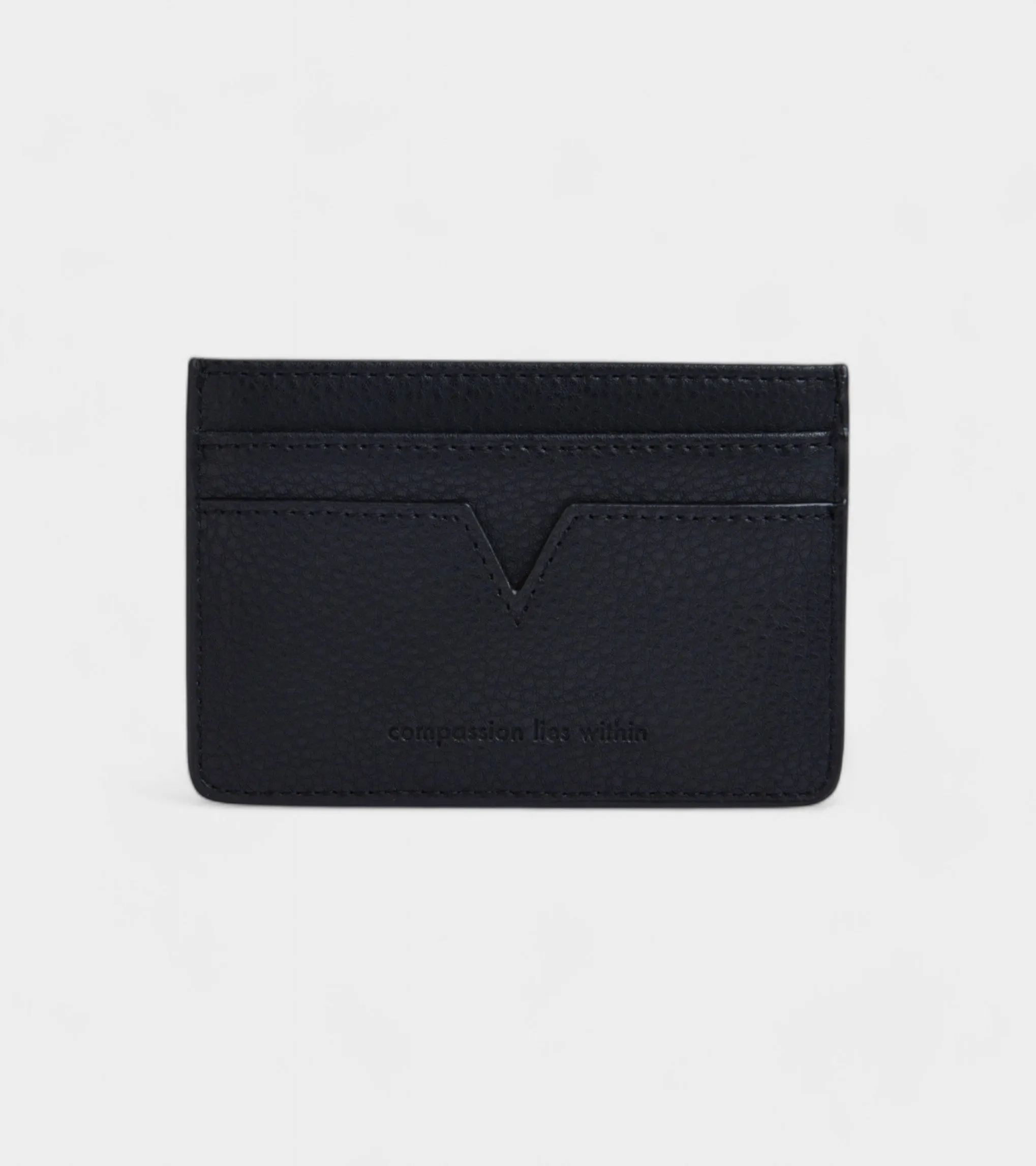 Elia Vegan Bio-Based Bamboo Leather Card Holder | Black