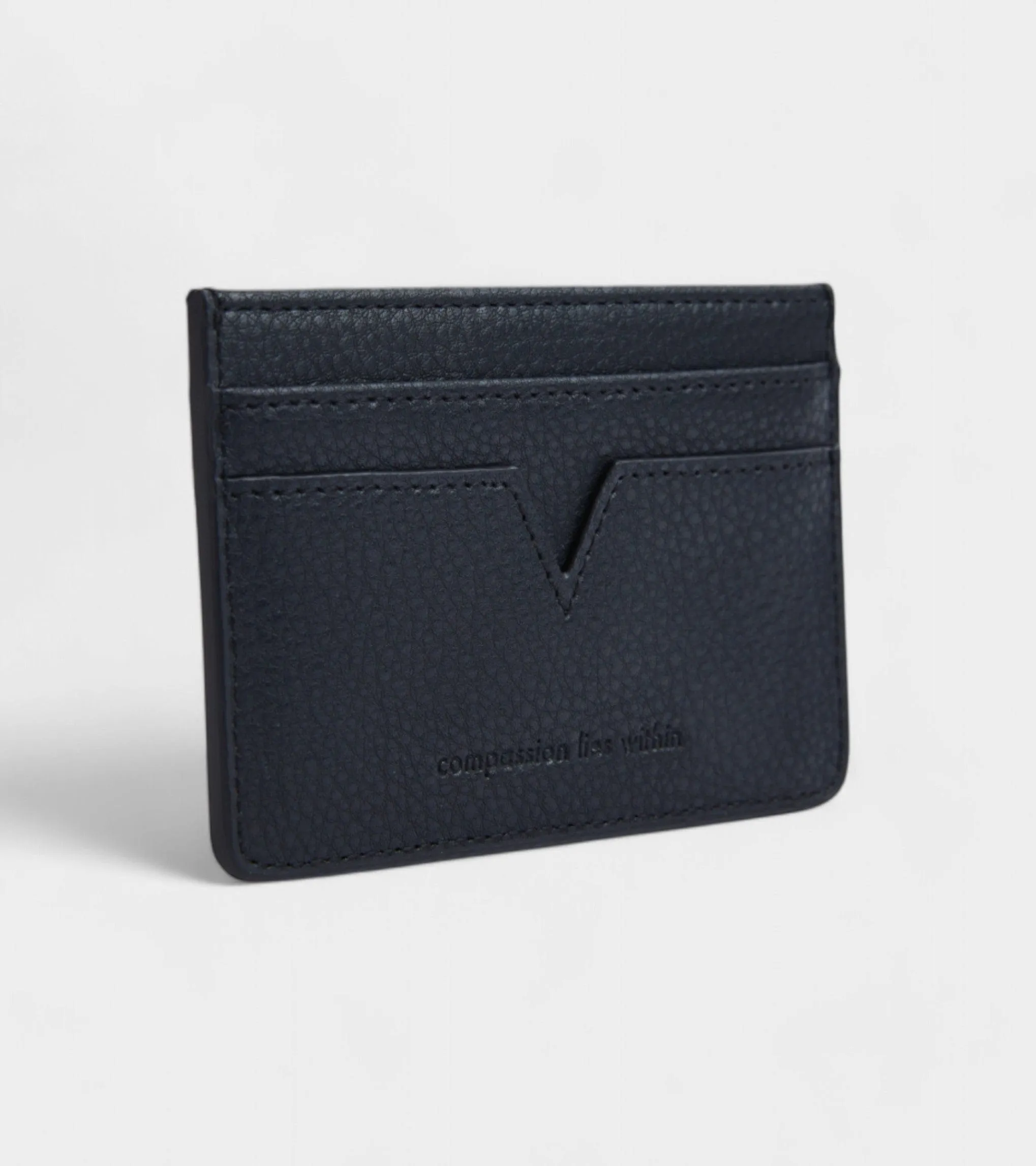 Elia Vegan Bio-Based Bamboo Leather Card Holder | Black