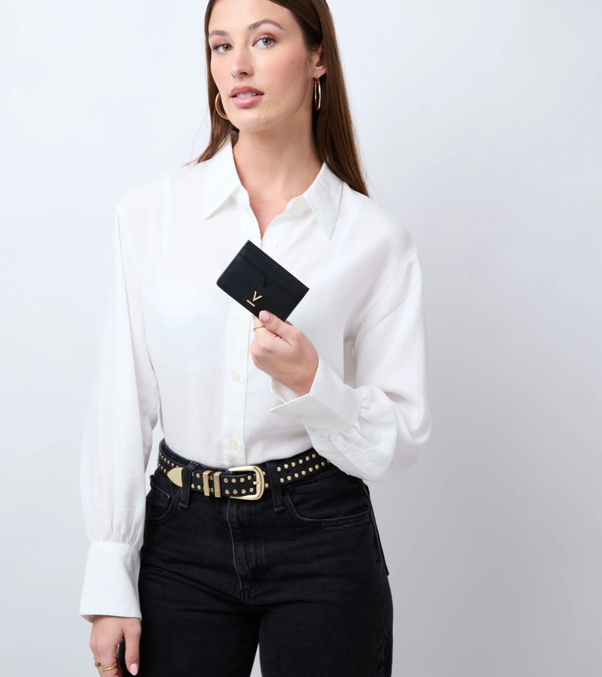 Elia Vegan Bio-Based Bamboo Leather Card Holder | Black