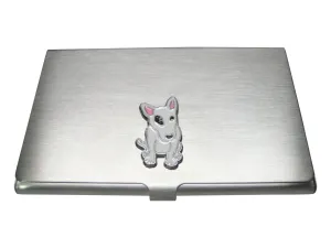 English Bull Terrier Dog Business Card Holder
