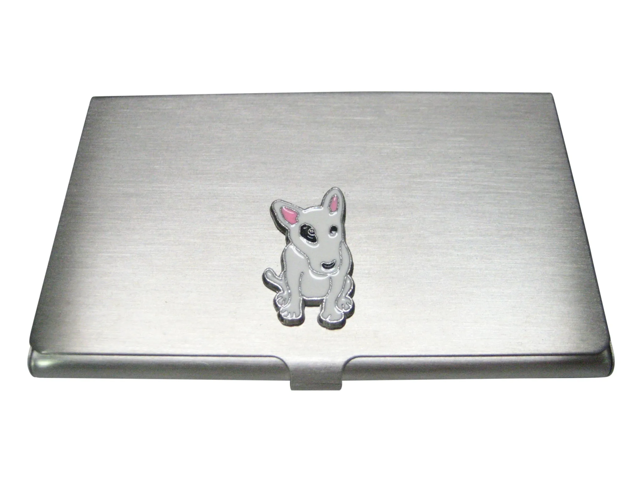 English Bull Terrier Dog Business Card Holder