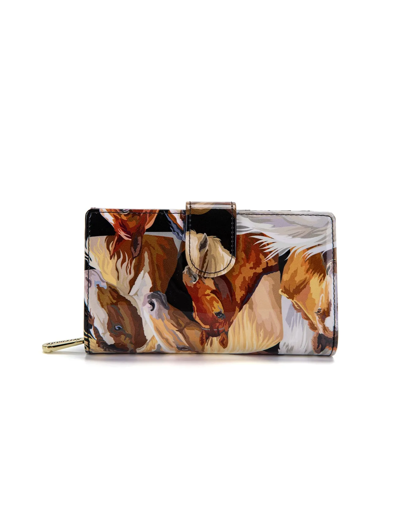 EQUESTRIAN   MED LEATHER RFID WALLET- WSF2402