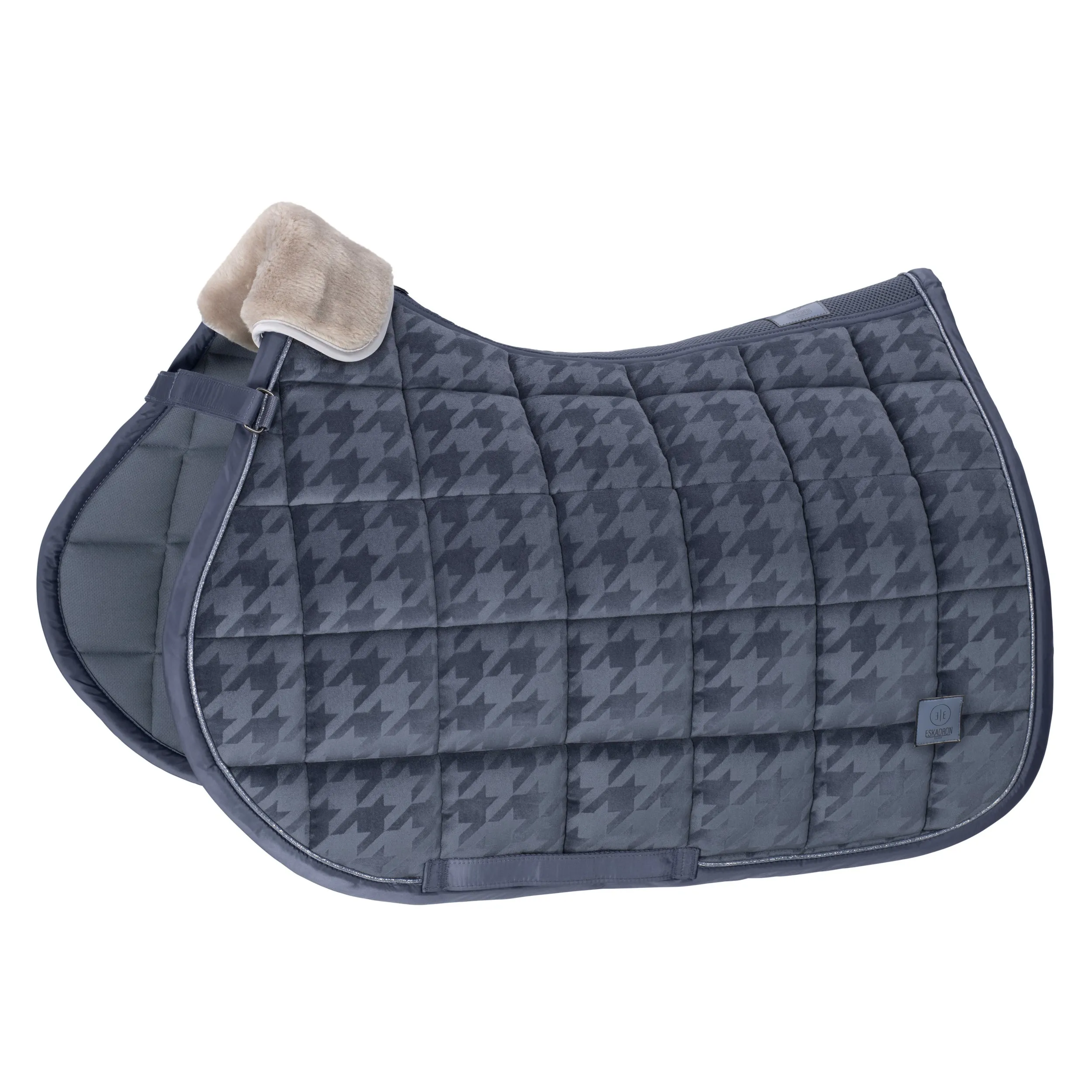 Eskadron Essence Dove blue velvet stamp saddlepad