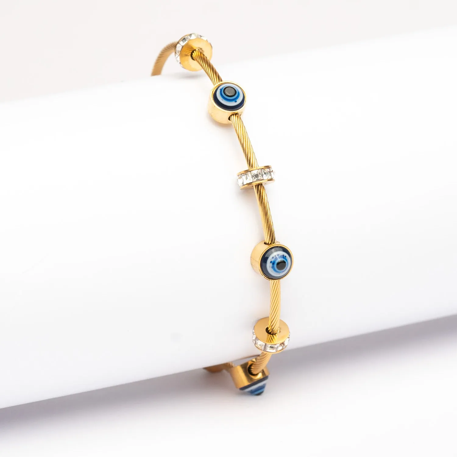 Evil Eye Diamond Magnetic Bracelet