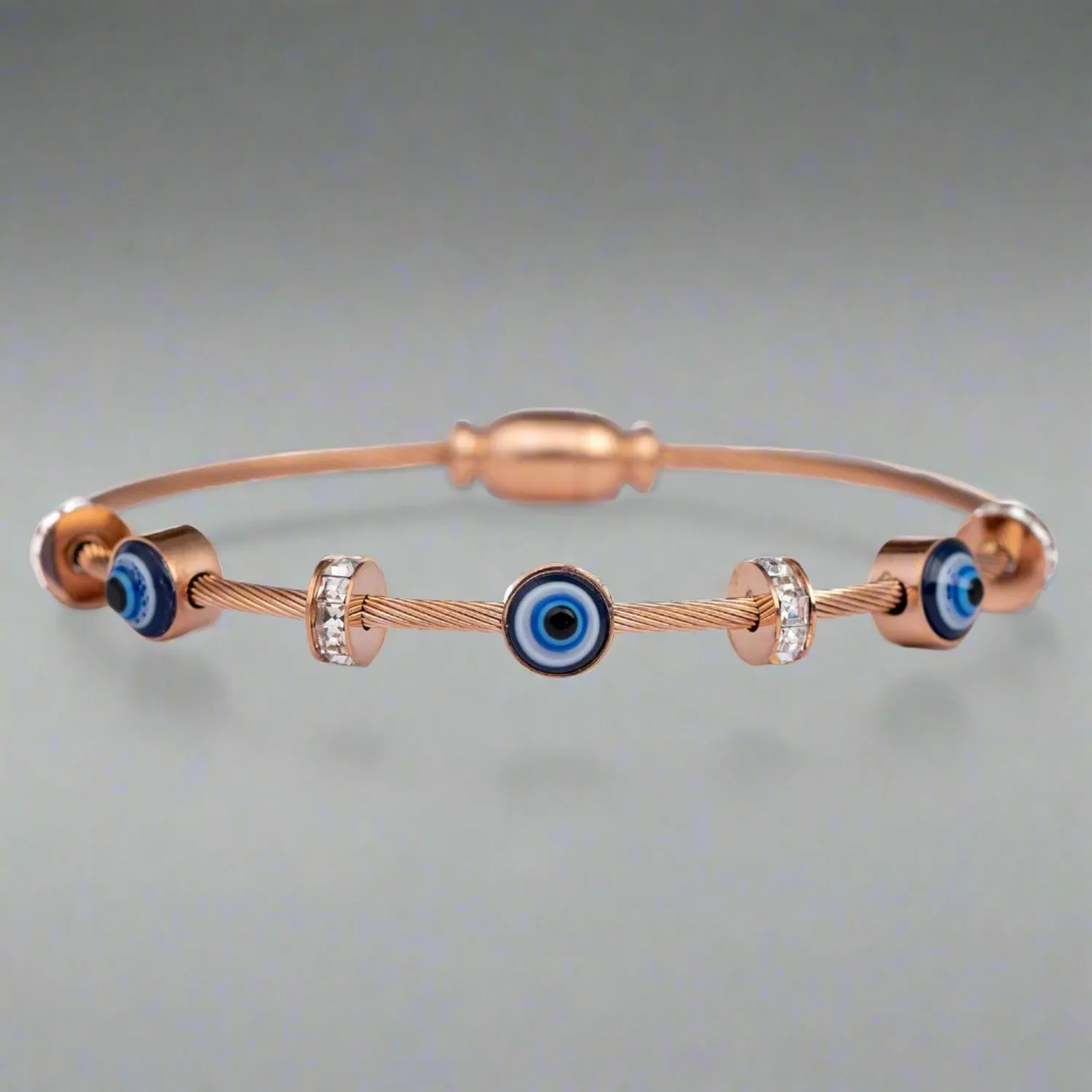 Evil Eye Diamond Magnetic Bracelet