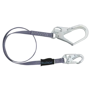 FallTech 82063 6' Web Restraint Lanyard, Fixed-length with Steel Connectors (each)