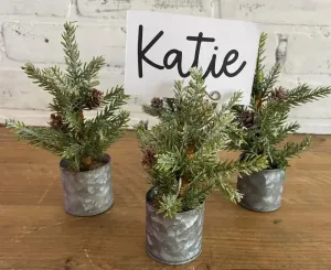 FAUX TREE PLACE CARD HOLDERS