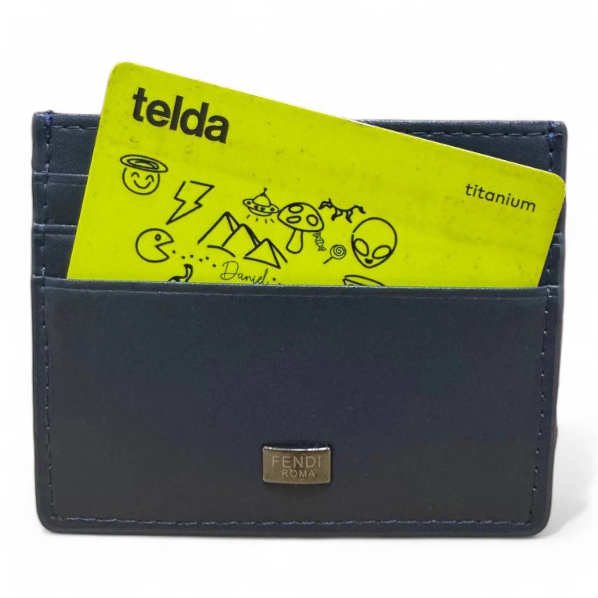 Fendi Roma Leather Cardholder