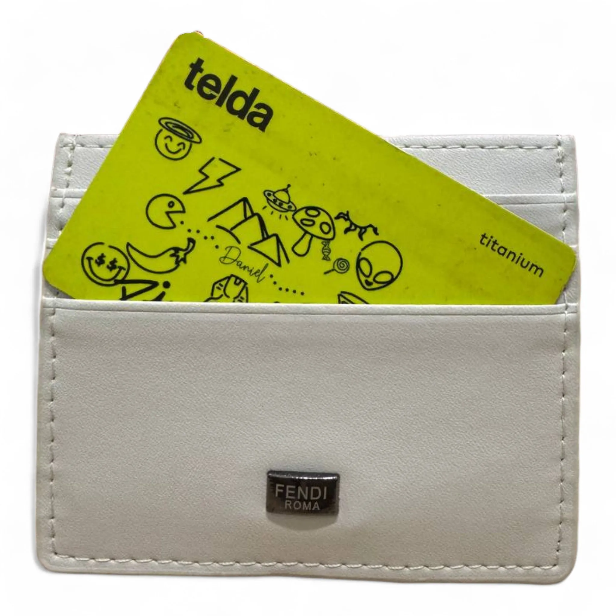 Fendi Roma Leather Cardholder