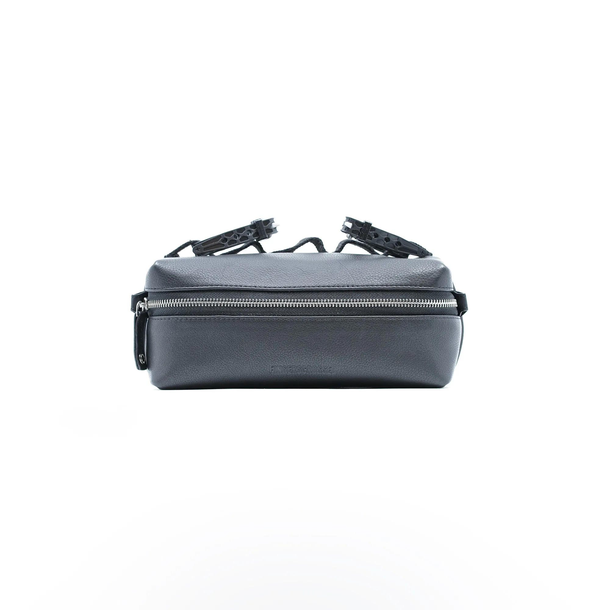 Fingerscrossed #Leather Handlebar Bag - Black