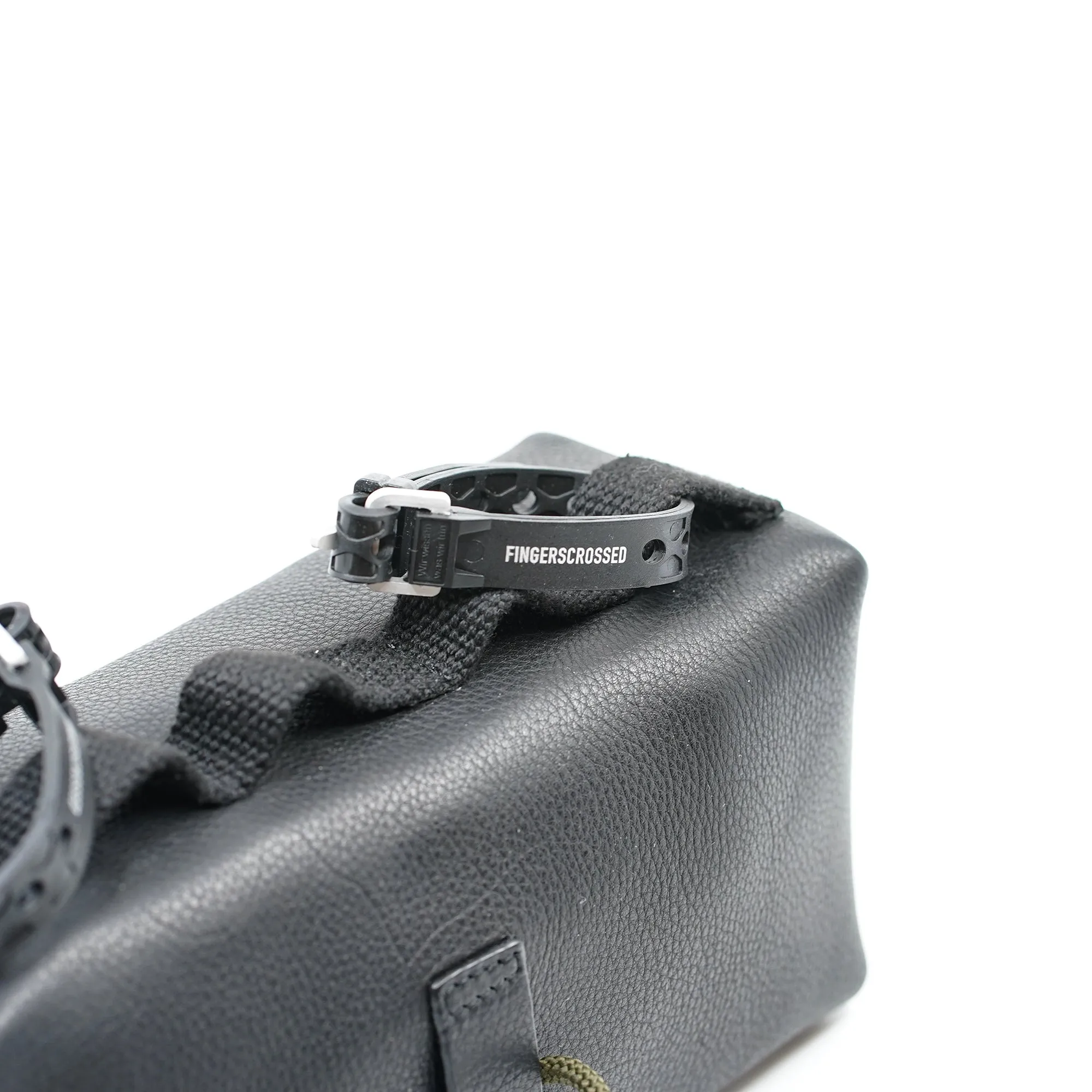 Fingerscrossed #Leather Handlebar Bag - Black