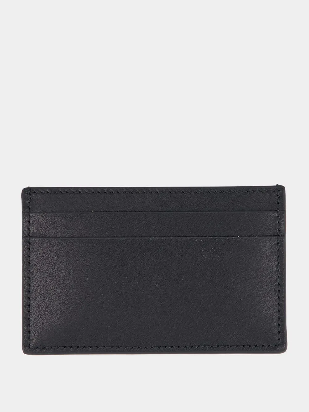 Floral Iris Calfskin Card Holder