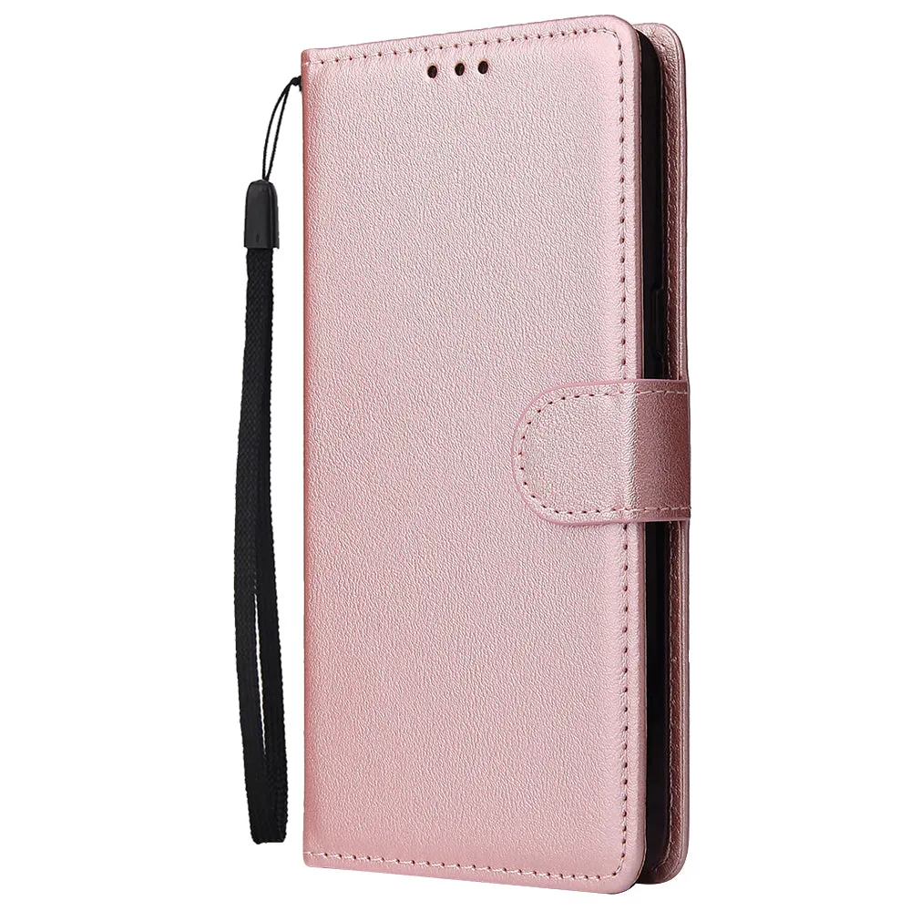 For Samsung A10S A20S Cellphone Cover Mobile Phone Shell Buckle Closure Cards Slots PU Leather Smart Shell with Wallet Overall Protection gold