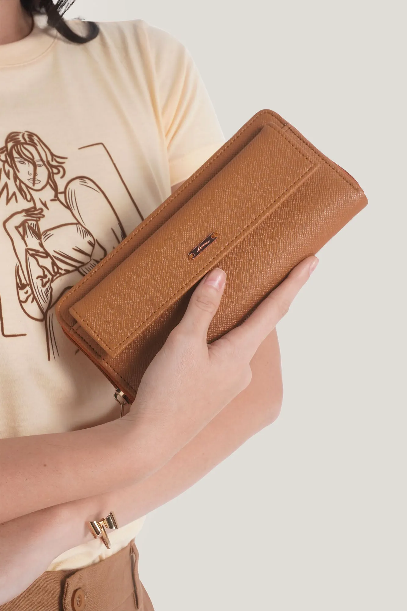 ForMe Logo Long Wallet with Card Slots