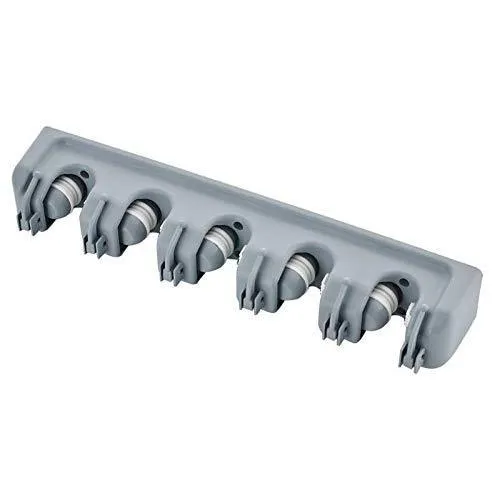 Free Walker Magic Wall Mount Mop Holder with 5 Positons and 6 Hooks,Broom Holder Hanger Brush Cleaning Tools for Home,Kitchen,Prefect for Storage and Organization (5 Postions)