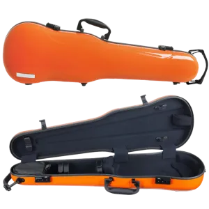GEWA Air 1.7 Shaped Violin Case 4/4 Orange Gloss with Subway Handle