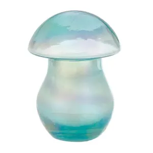Glass Mushroom Candle - Blue