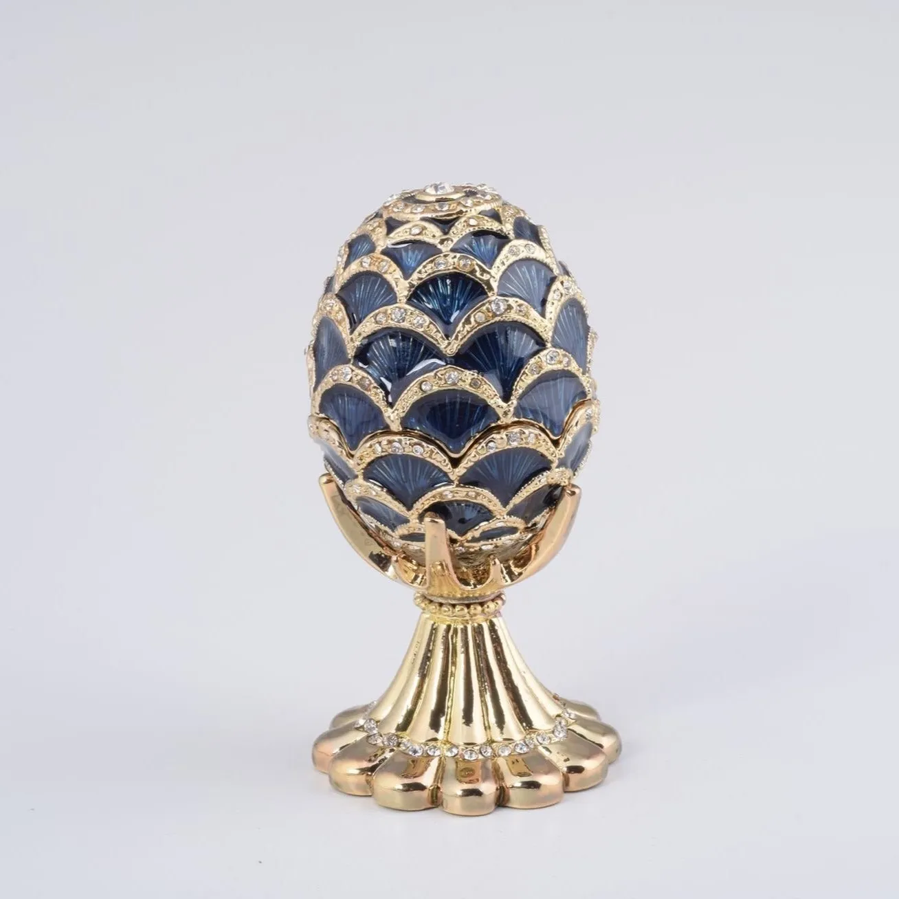 Golden Blue pineapple Shape Faberge Egg