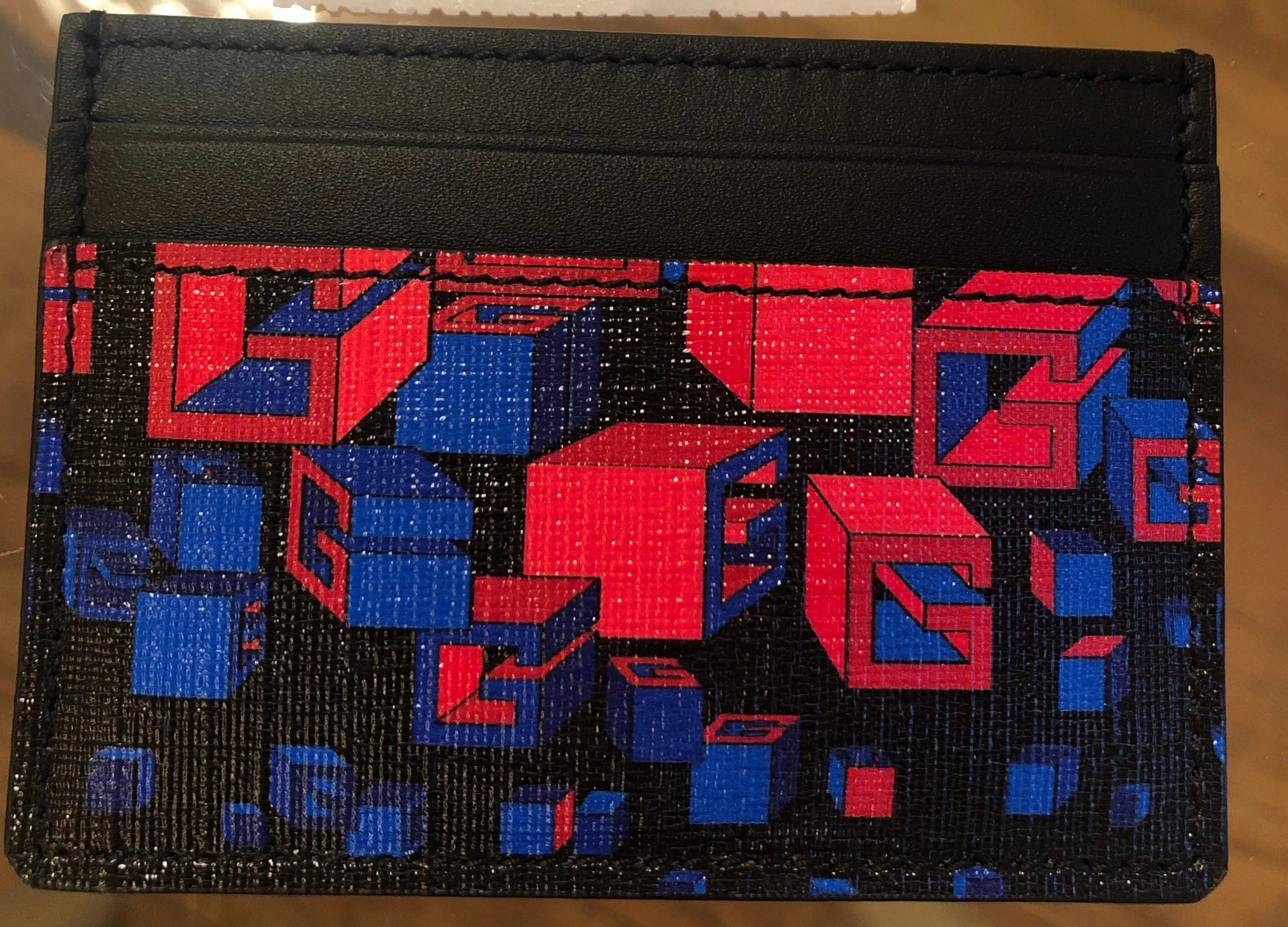 Gucci Square G Space Print Card Case
