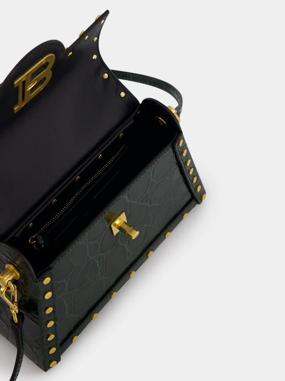 Handbag B-Buzz 23 Dynasty Crocodile Print Leather