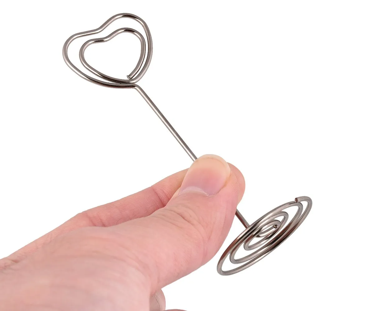 Heart Shape Place Card Holders 12 pieces Photo Holder Stand
