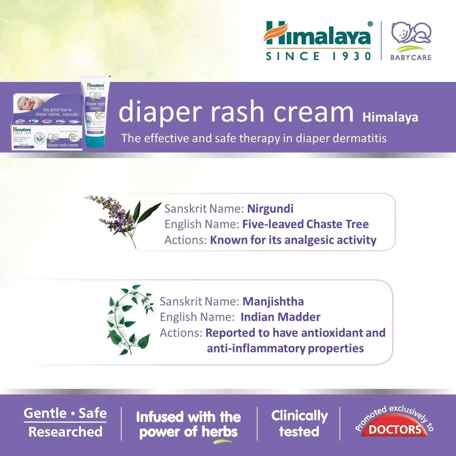 Himalaya Diaper Rash Cream 50g - 8901138819712