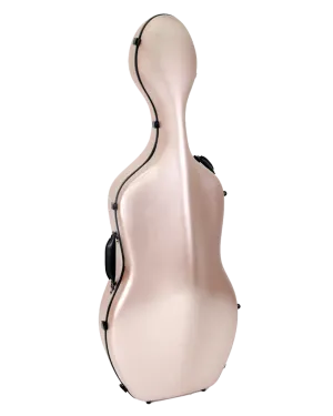 HQ Polycarbon Cello Case 3/4 - Brushed Rose Gold