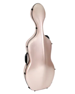 HQ Polycarbon Cello Case 4/4 - Brushed Rose Gold