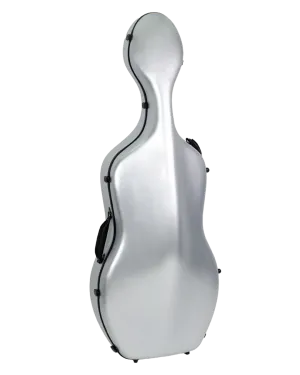 HQ Polycarbon Cello Case 4/4 - Brushed Silver