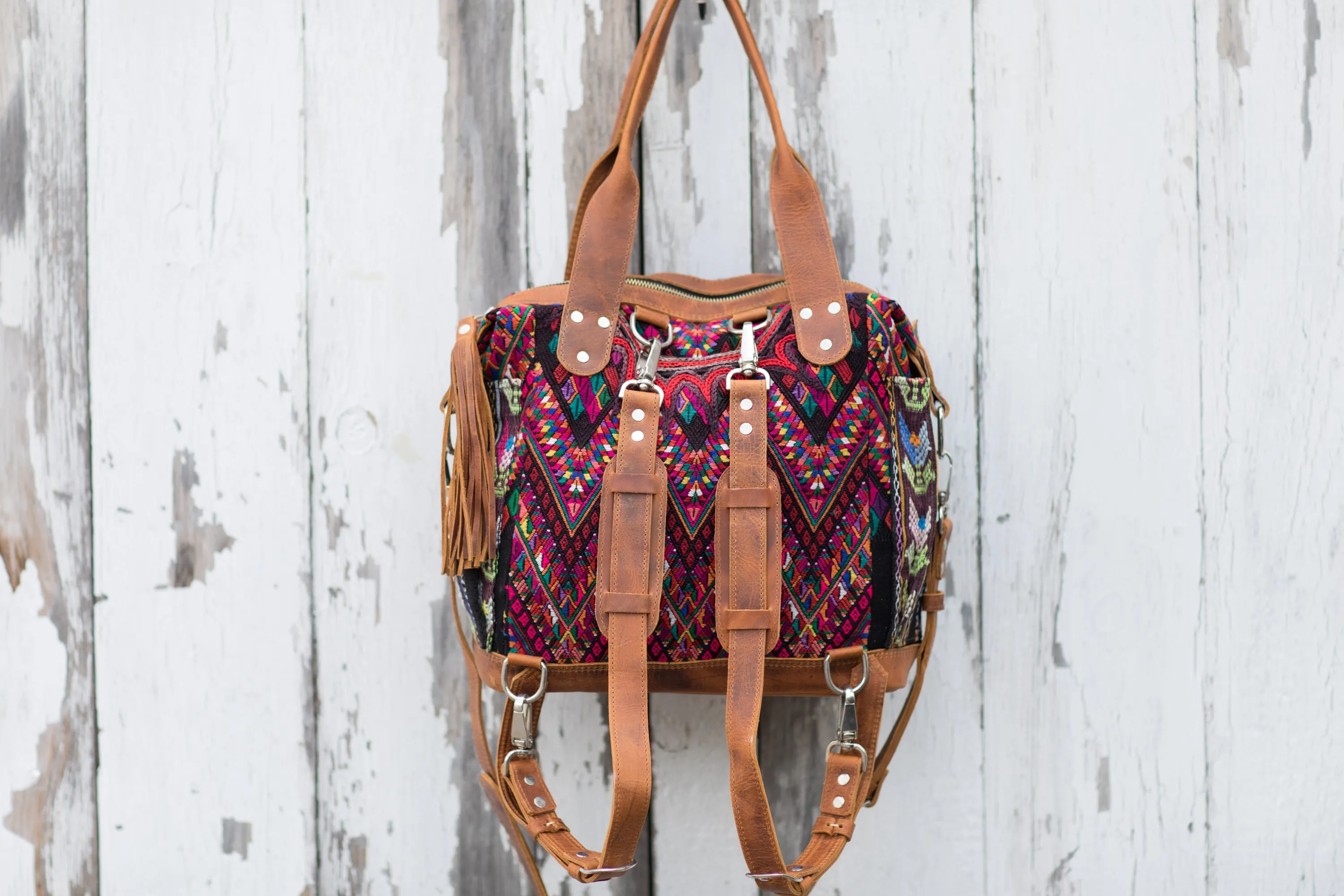 Huipil CDB back pack small deluxe  red volcano