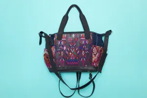 Huipil Day Bag Chameleon Diaper Bag Cross Body Tote Purse(medium) #026