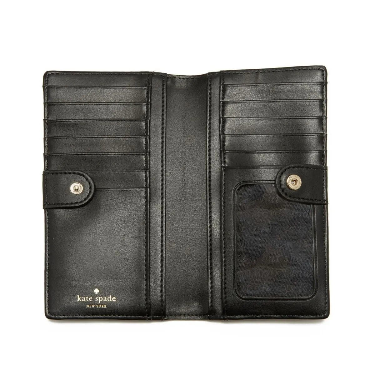Hyde Lane Black and White Stripe Stacy Wallet